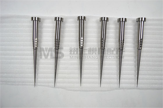 의료용 곰팡이 코어 핀을 거울로 닦고